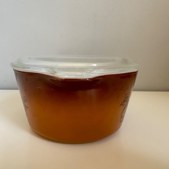 Vintage Pyrex Old Orchard Mixed 3 Pc: Bowl 401, Refrigerator Container: 12, 26 - Picture 3 of 8